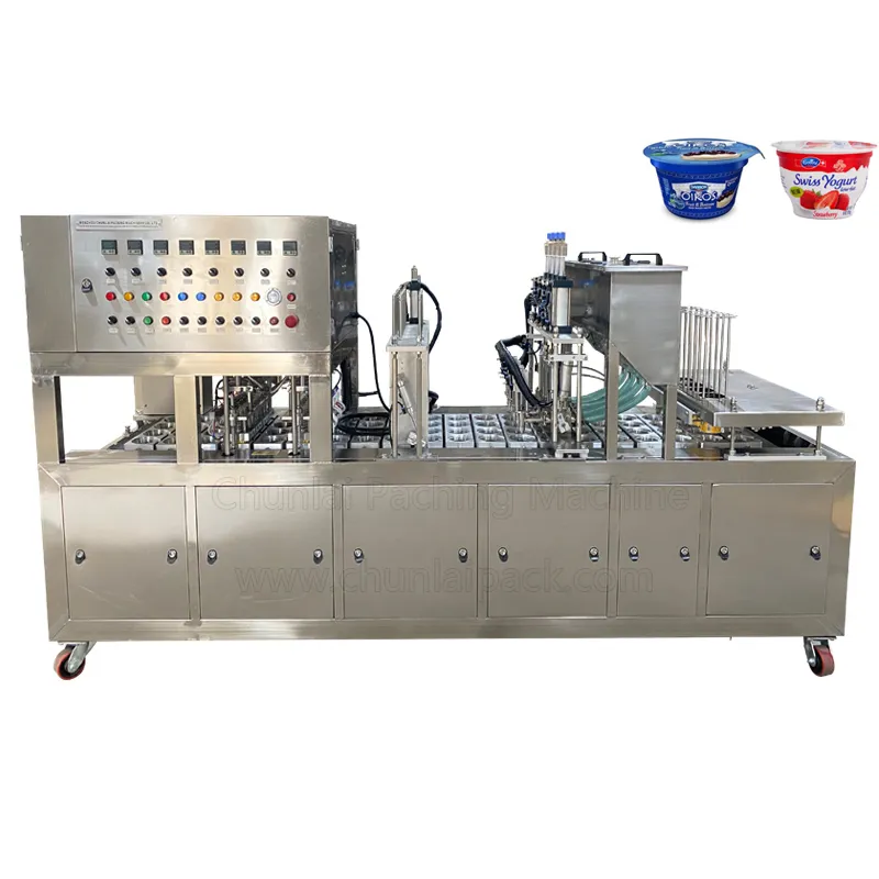 Liquid Yogurt Cup Filling and Sealing Machine Details 1