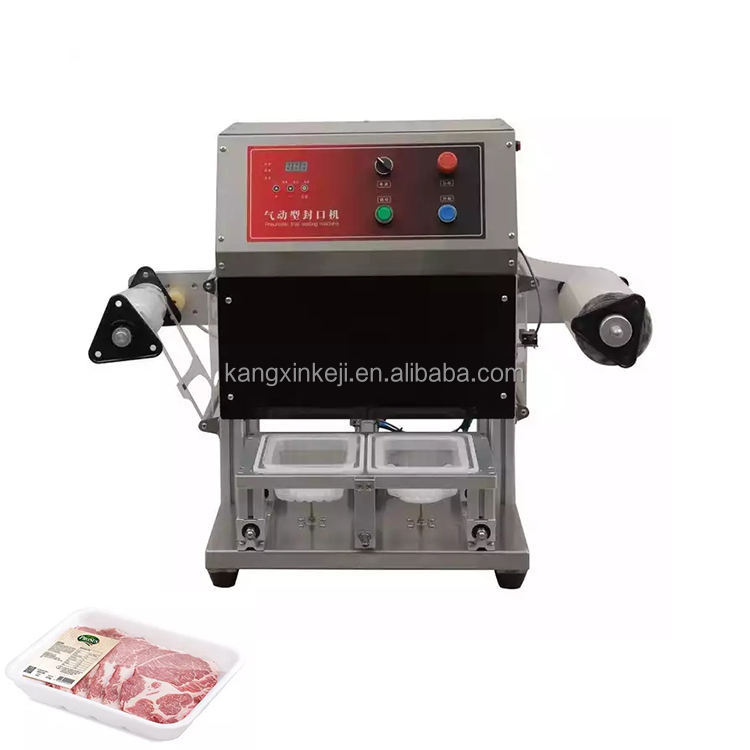 Fully Automatic Plastic Top Tray Sealer Packaging Machine Blister Prepared Meals Food Seal