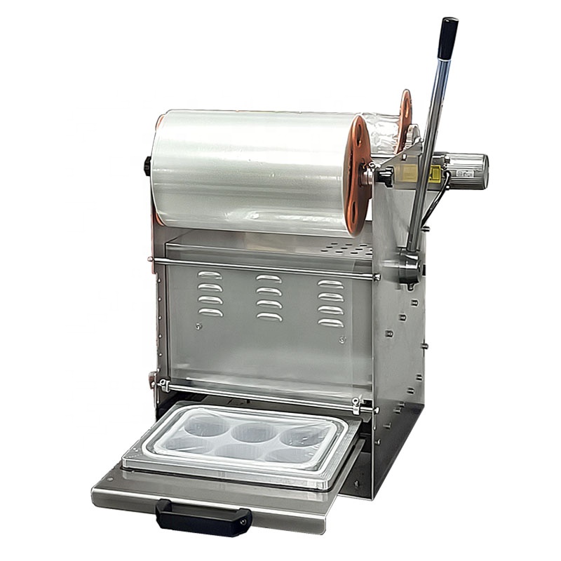 Custom Manual Heat Seal Tray Sealing Packaging Machinery Take-away Meal Box Sealing Machine