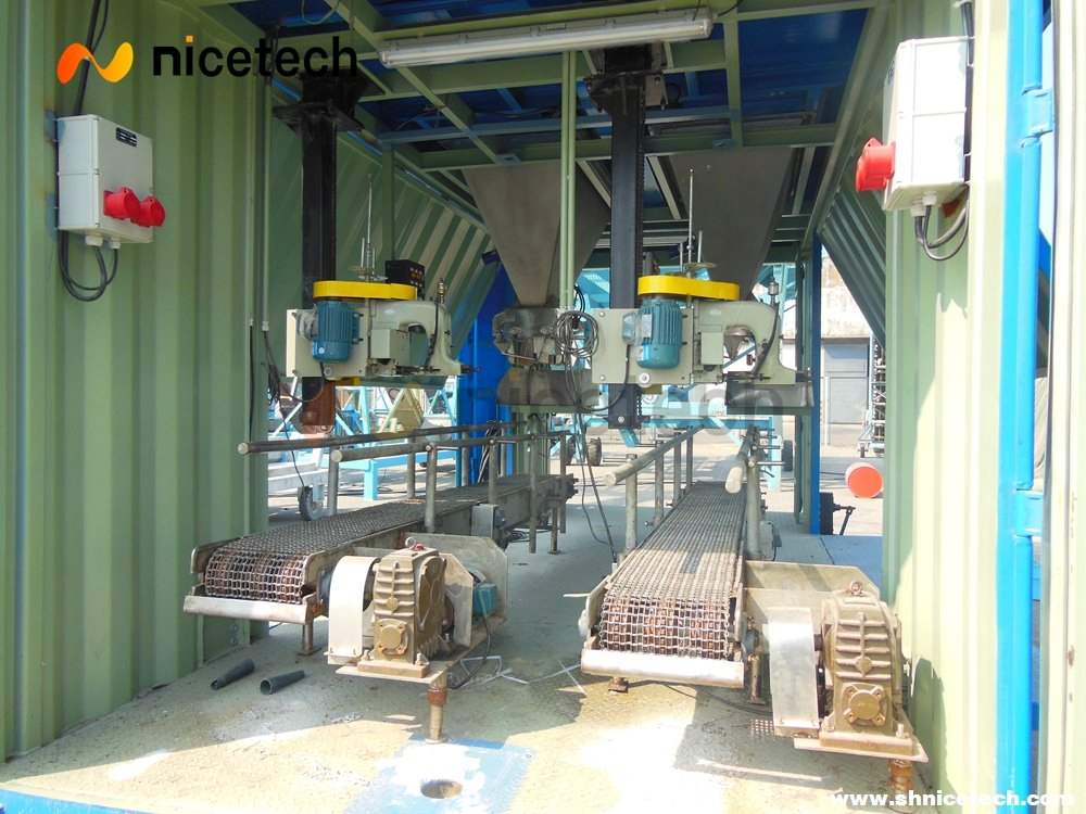 Port Use Weighing and Bagging Machine in The Mobile Container