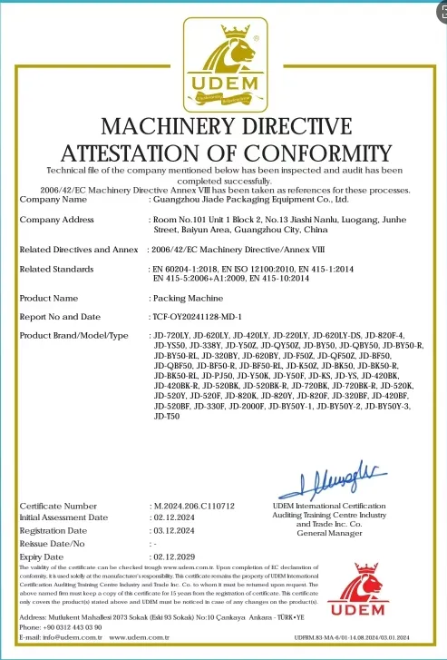 CE Certificate Documentation