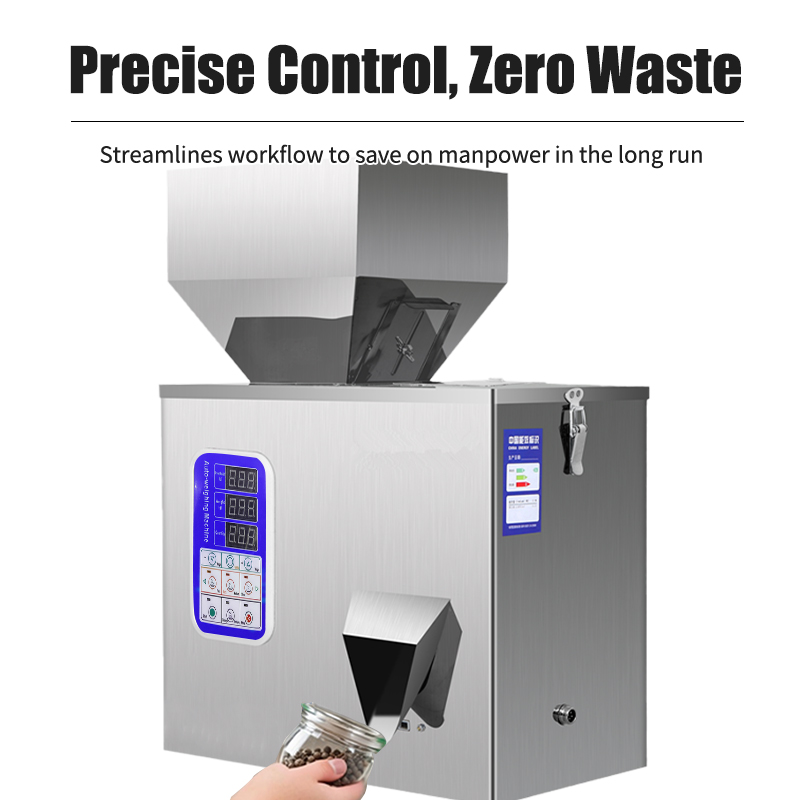 Ready Ship 100g Semi-Automatic Intelligent Desktop Grain Granule Powder Filling Weighing Machine For Pouch/Film/Paper/Plastic