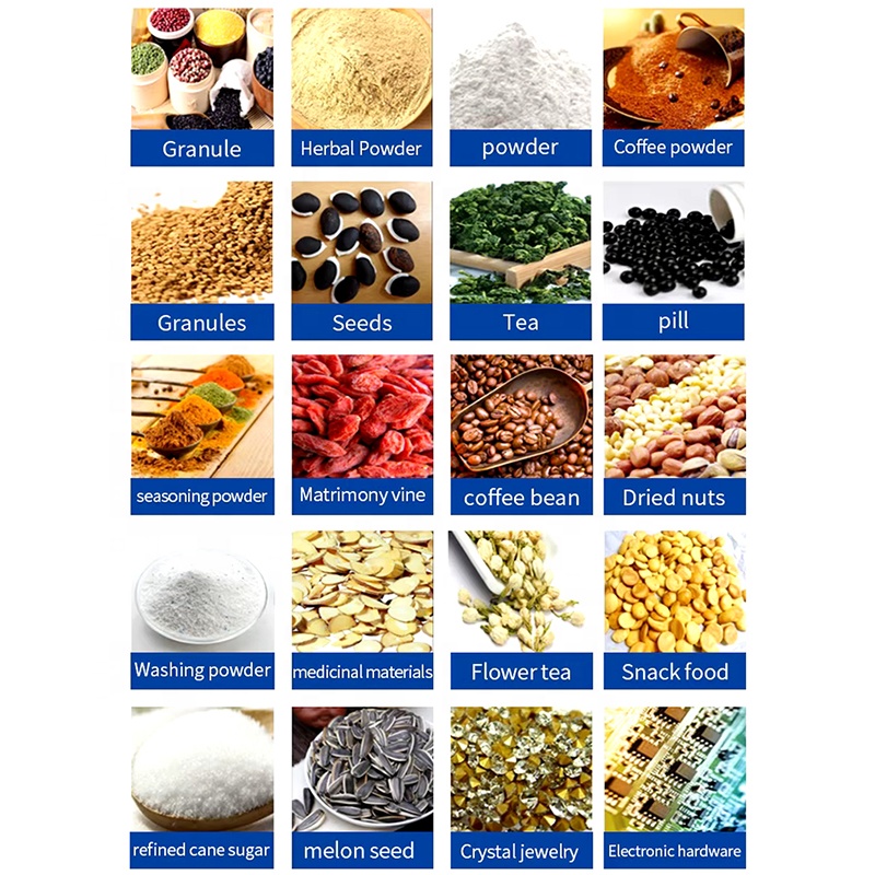 50-500g High Quality Customized Matcha Milk Coffee Chilli Powder Semi Automatic Quantitative Desktop Weighing Filling Machine