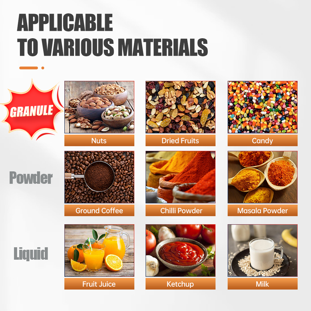 Automatic Stand up Pouch Cotton Gummy Hard Soft Candy Counting Packaging Machine Premade Zip Bag Doypack Filling Packing Machine