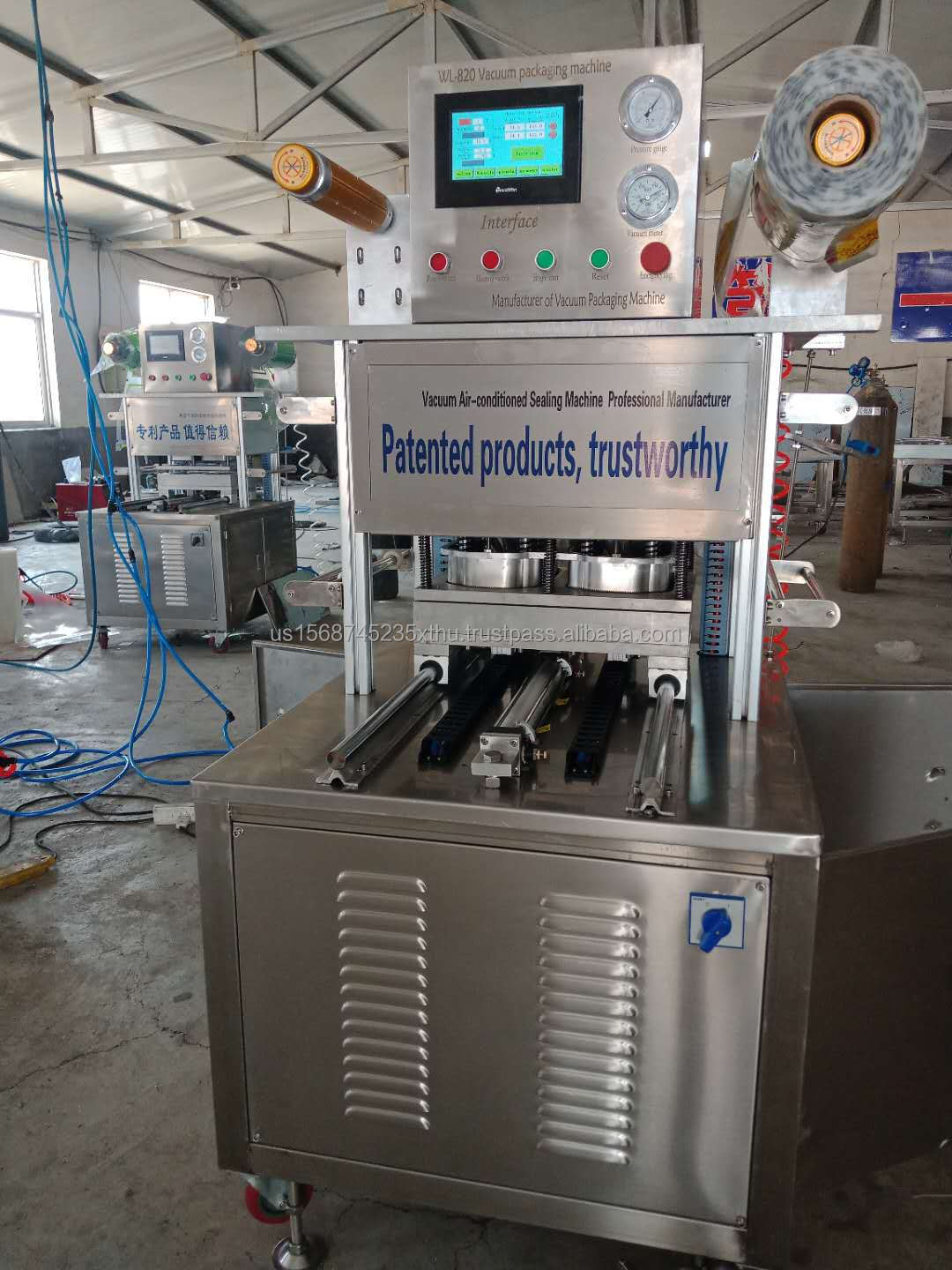 MAP Vacuum Tray Sealer Front View