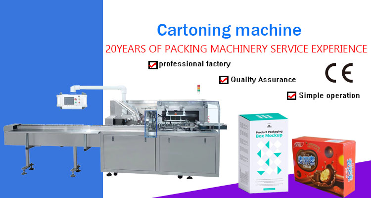 Automatic Cartoning for Beverages Cigarettes Food Small Cartooning Machine