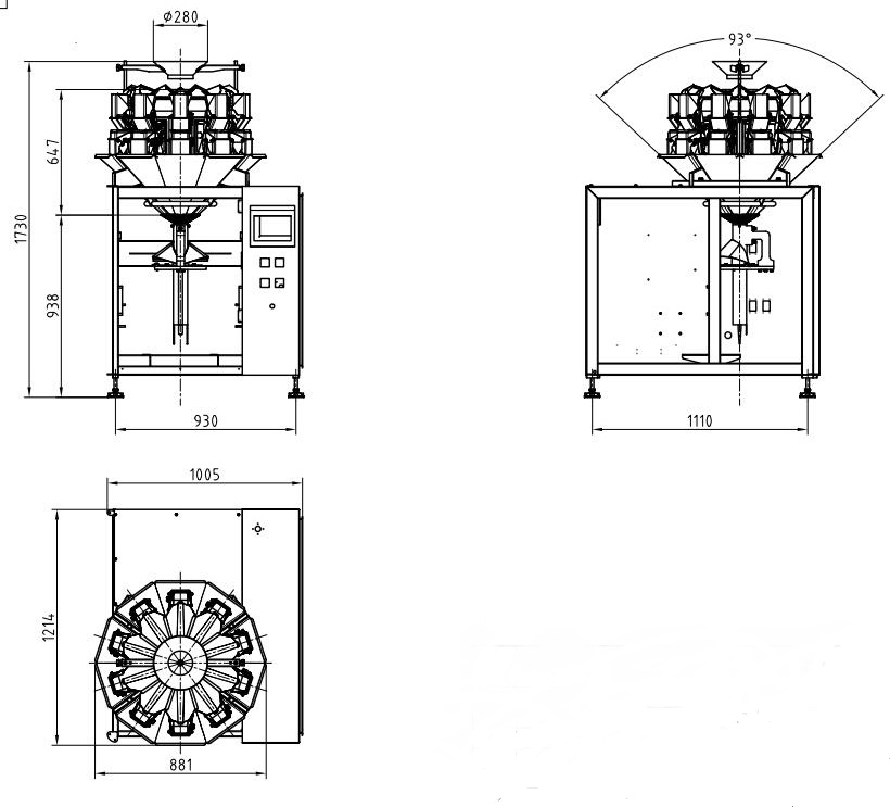 Vertical Packaging Machine System Configuration
