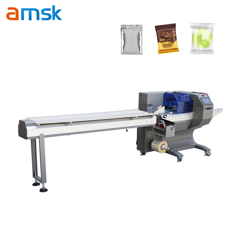 BG-350 Ice Cream Flow Packing Wrapping Machine Frozen Food Ice Popsicle Ice Cream Horizontal Wrapper Pack Packaging Machine