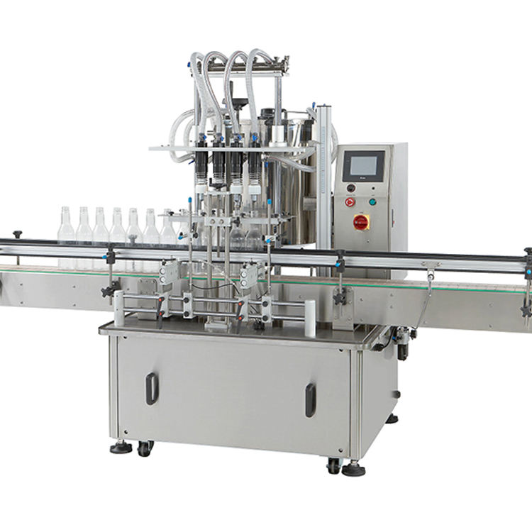 4 Nozzles Bottle Filling Machine Production Line Customized 3000pbh Honey Juice Bottle Filling Capping Labeling Machine