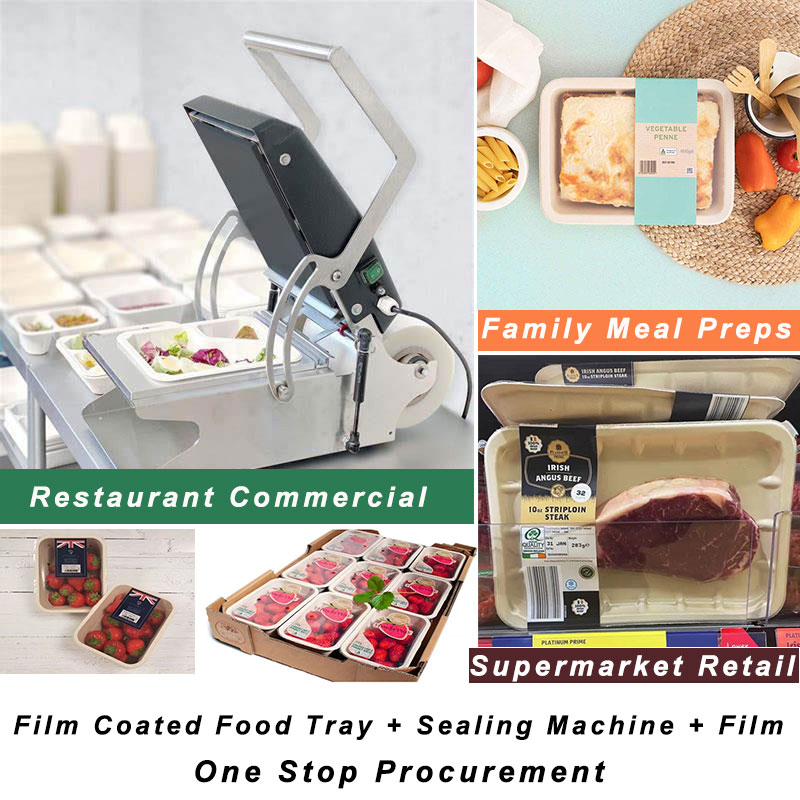 Food Packaging Automatic Food Tray Sealer Sealing Machine