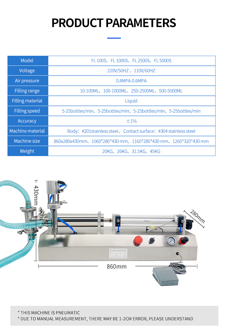 Liquid piston filling machine details 8