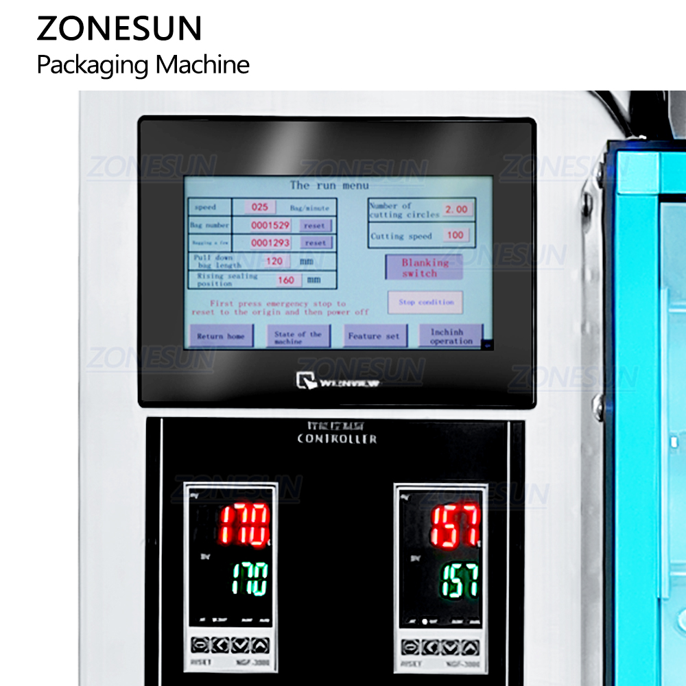 ZONESUN ZS-FS240 Small Sachet Drinks Mixes Organic Tea Powder Stick Bag Filling Sealing Machine VFFS Packaging Equipment