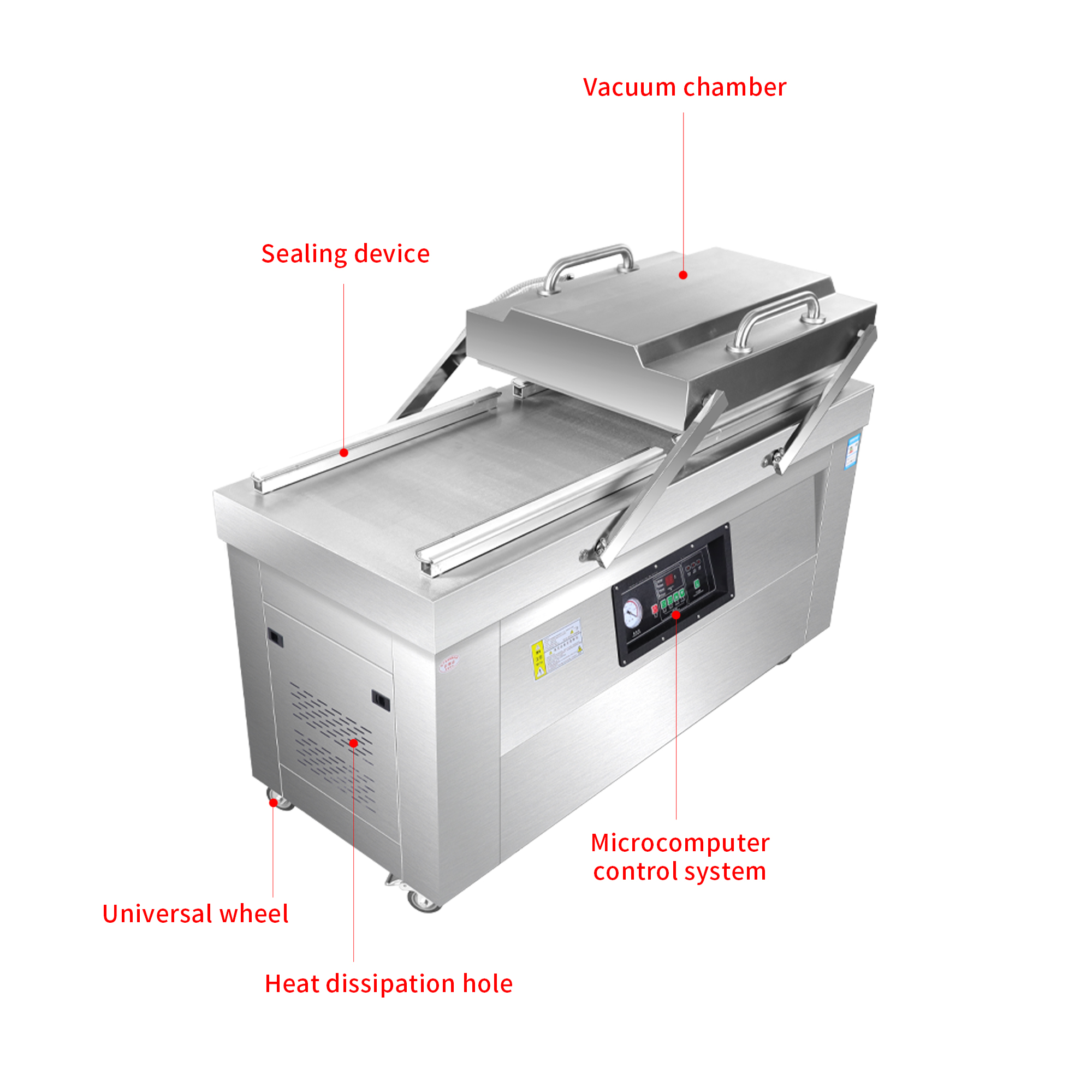 DZ - 400 Double Chamber Vacuum Bag Sealer Packaging Machine Beef Sausage Vacuum Packaging Machine