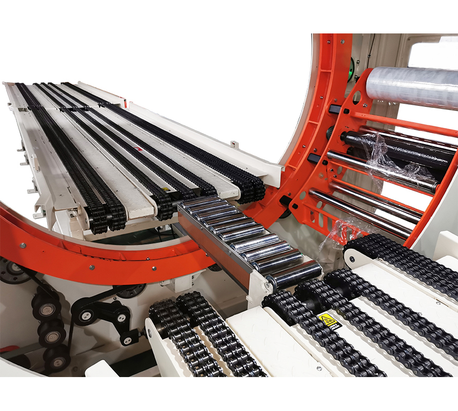 High Speed Automatic Electric Horizontal Stretch Wrapping Machine for Food &amp; Beverage Packaging Pouch &amp; Foil Applications