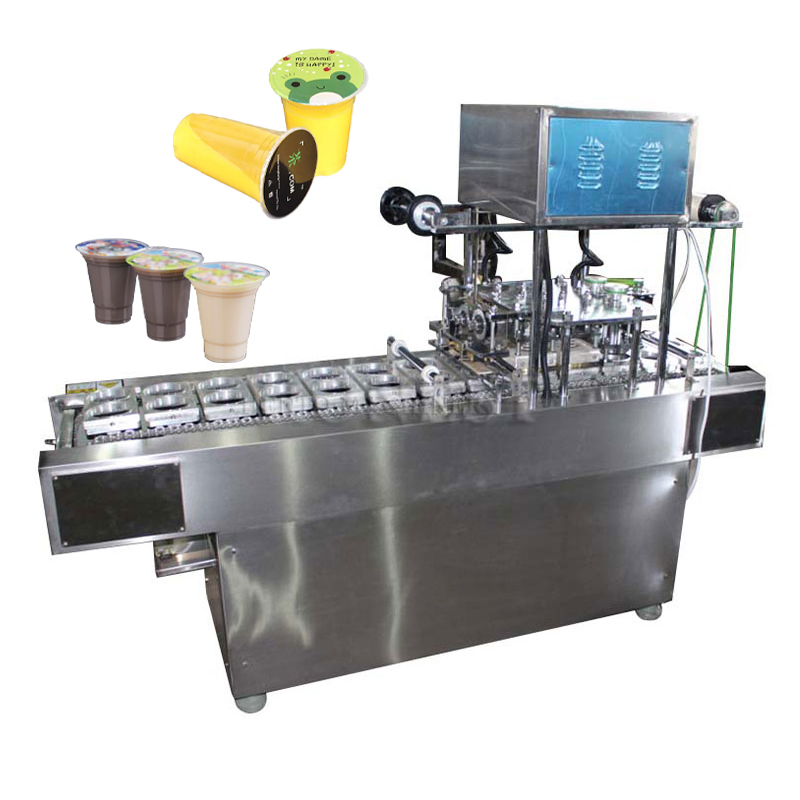 Industrial Automatic Cup Sealing Machine / Cup Filling Machine