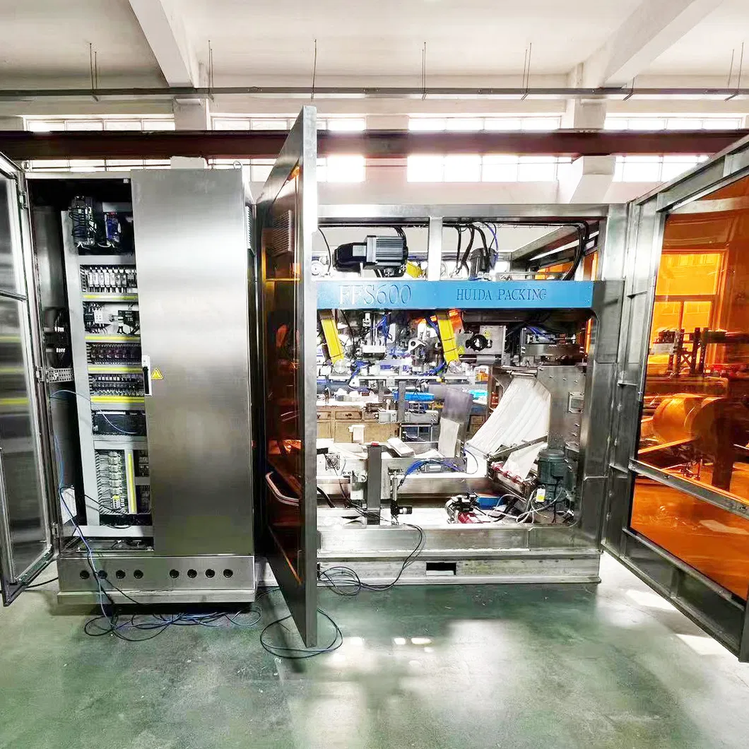 Fully Automatic Ffs Bagging Machine for 25kg 50kg Fertilizer Aquafeed Feed Pellets Resin Granule Packaging/Packing Line Tubular Form Fill and Seal High Speed