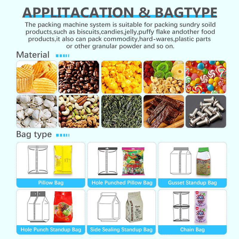 High Speed Food Grade Vertical Packing Machine Vegetable Salad Vertical Form Fill Seal Machine