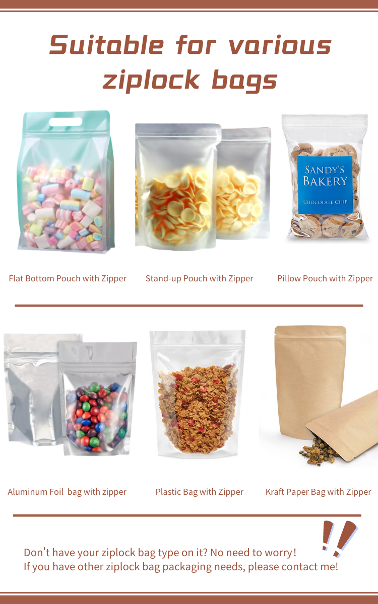 Application of Zipper Pouch Packing Machine