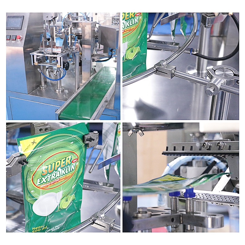 OEM Ketchup Liquid Mesin Filling Standing Bag Doypack Fruit Beverages Jelly Juice Stand up Premade Pouch Packing Machine