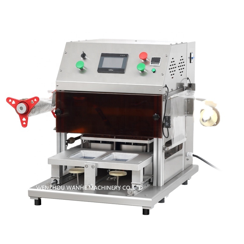 WANHE Modified Atmosphere Packaging Machine/plastic Bowl Sealer/ Vacuum Tray Sealing Machine for Meat Seafood
