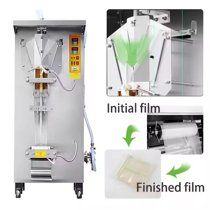 Good Price Small Pouch Sachet Pure Drinking Mineral Water Filling Sealing Machine / Liquid Bag Bottling Making Packing Equipment