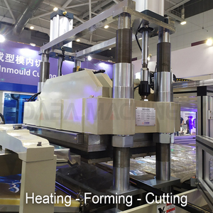 Fully Automatic Disposable Food Box Cup Thermoforming Machine Plastic Types PS PET PP PVC EPS BOPS