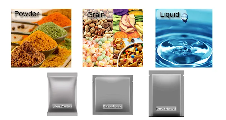 Sample Display - High Speed Vffs Flour Bag Pouch Packing Bagging Machine