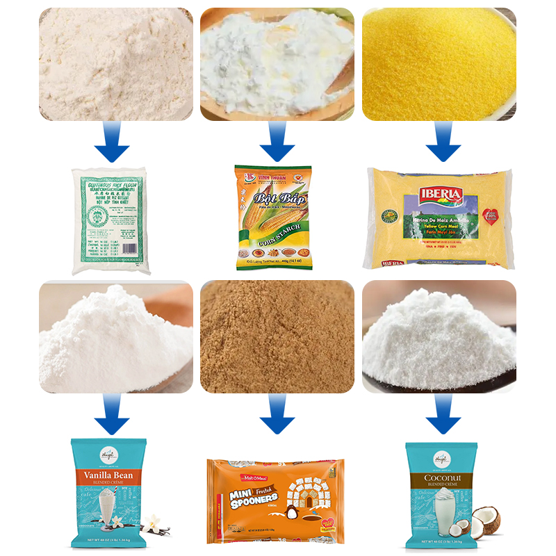 Automatic Vertical Packing Machine for Milk Powder Food Application Plastic Pouch and Bag Packaging with Labeling Function