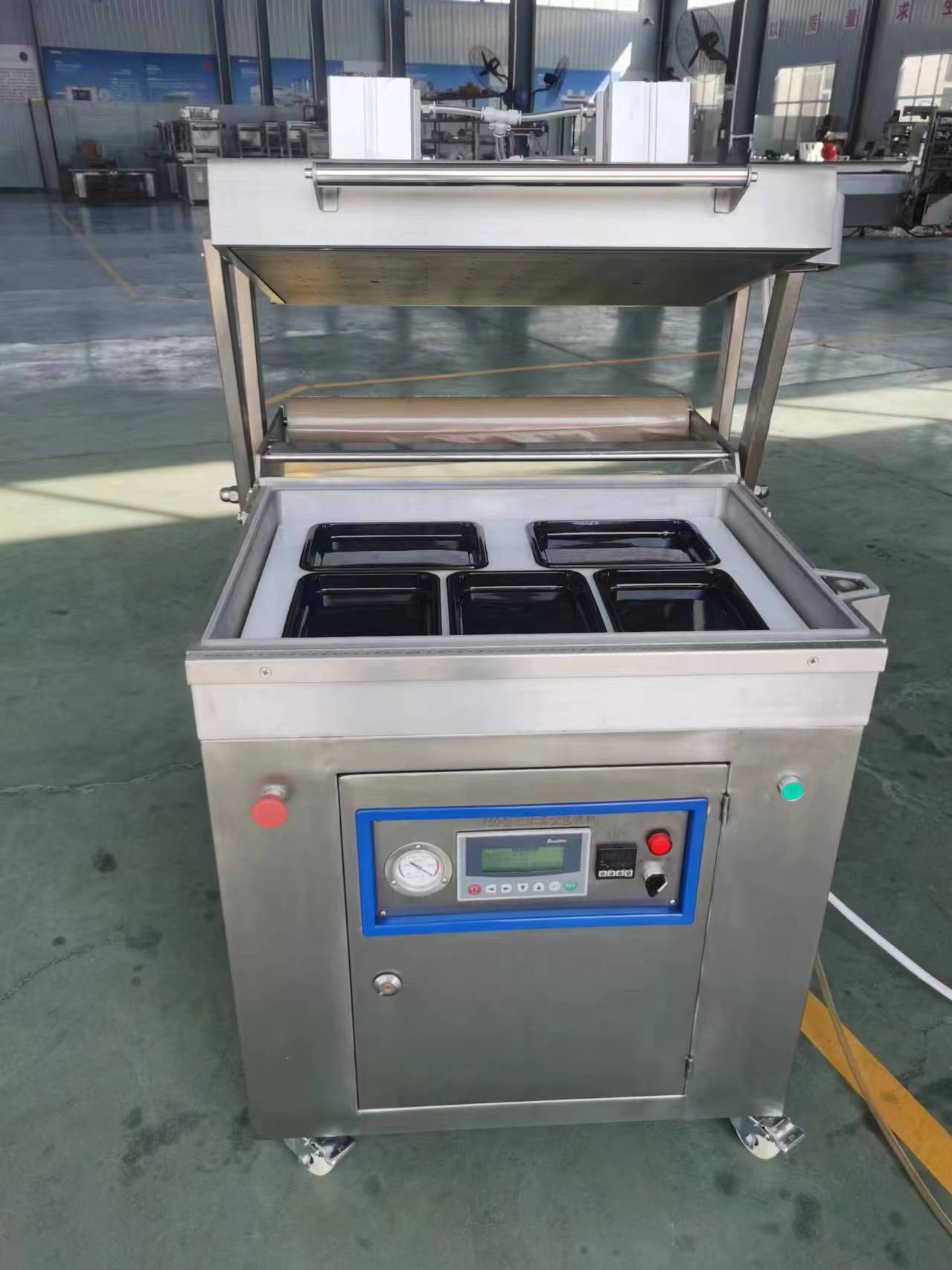 Factory Price Skin Vacuum Packing Machine Food Preservation Fish Meat Beef Pork Food Skin Packing Machine With Film Tray Mould