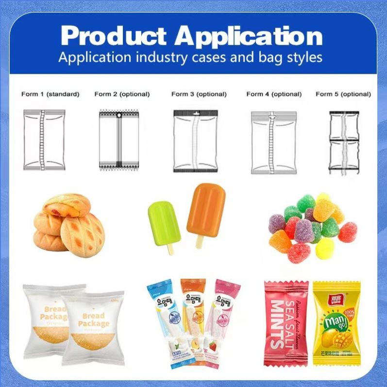 Full Automatic Horizontal Wrapping Flow Machine Food Grade Sanitary Pads Napkins Multifunctional High Productivity Foil Pouch