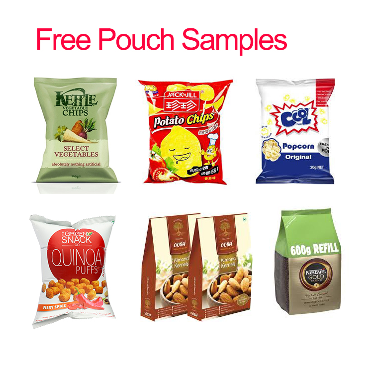 Vertical Forming Filling and Sealing Machine Automatic 40r 100g 1kg Snacks Oatmeal Cookies Pillow Bag Packing Machine