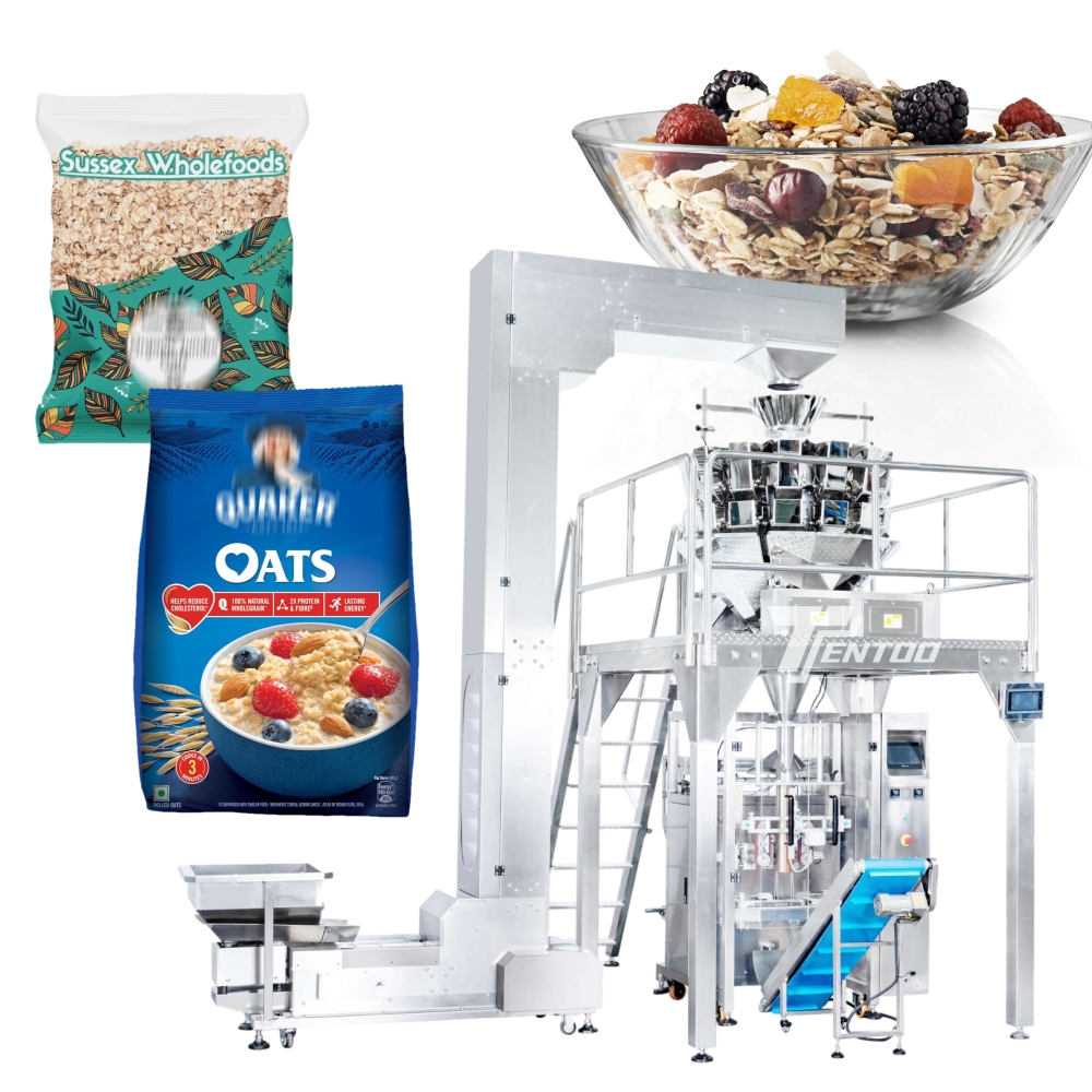Automatic Vertical Form Fill Seal Plastic Bag Pouch Small Grain Salt Sugar Packaging Machine
