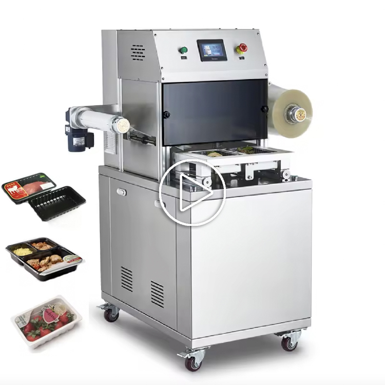DQ320L-E Semi-Automatic Electric 380V Plastic Bags Heat Sealing Modified Atmosphere Packing Machine Easy Operate for Chemical