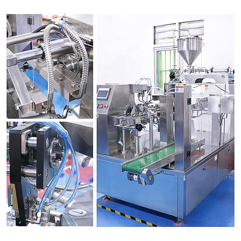 OEM Ketchup Liquid Mesin Filling Standing Bag Doypack Fruit Beverages Jelly Juice Stand up Premade Pouch Packing Machine