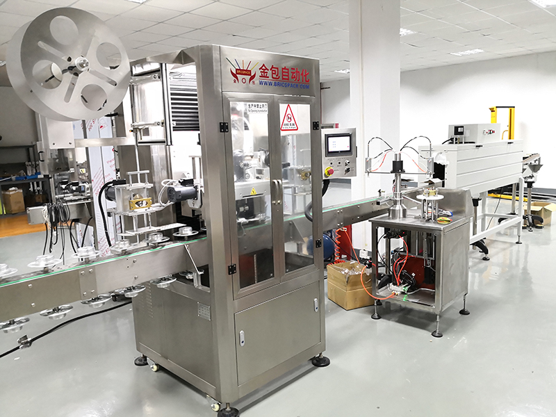 Electrical Shrink Tunnel Wrapping Machine For Heat Shrink Labeling For Empty Cups Plastic Bottles Tapes Glass Jars Metal Tins