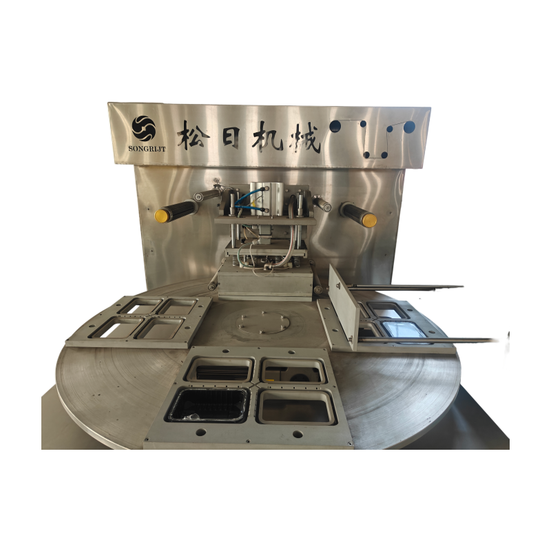 Rotary Tray Electric Food Vacuum Sealer / High Efficiency / for Beef Seafood Ham &amp; Commodity Products
