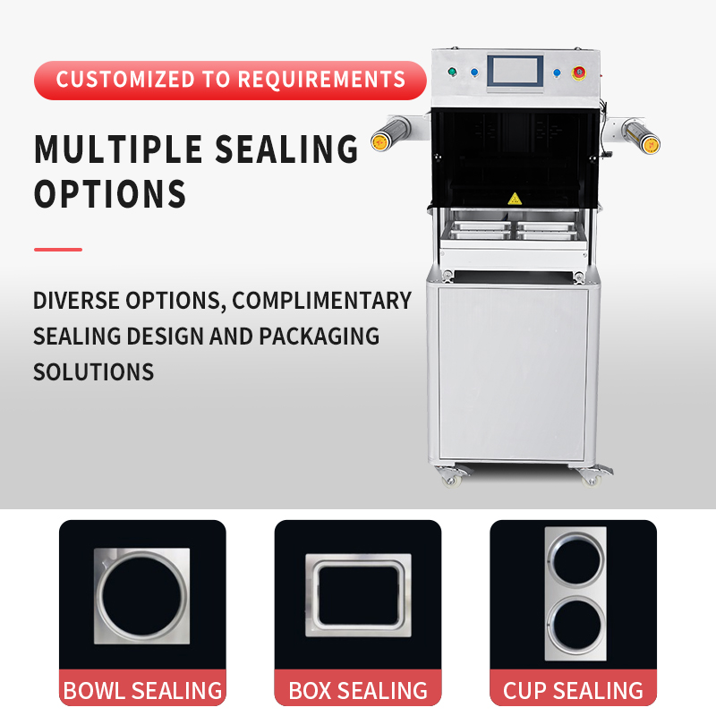 DZ-360 Vertical MAP Vacuum Food Tray Sealer Fresh Meat Tray Modified Atmosphere Packing Machine With Pouch Packaging Type