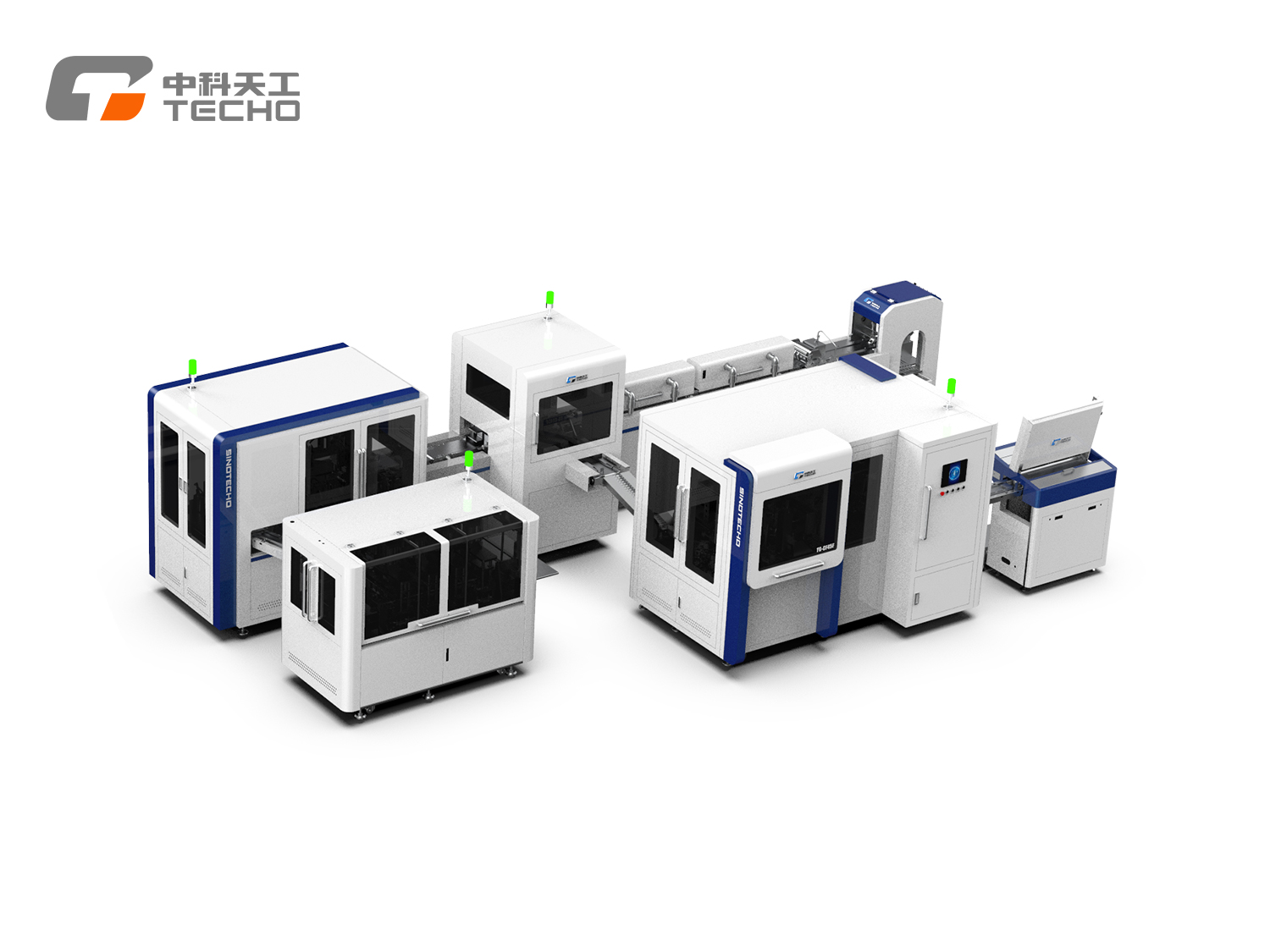 CF50F Rigid Box Packaging Equipment for Luxury Brand Intelligent Small-Box Packaging Line Automatic Paper Boxes Production Lines