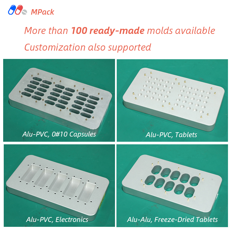 Desktop Semi-Automatic Pneumatic Heat Sealing Machine For Electronic Products Beverage Packaging 2-Cavity Tray With 3 Boards