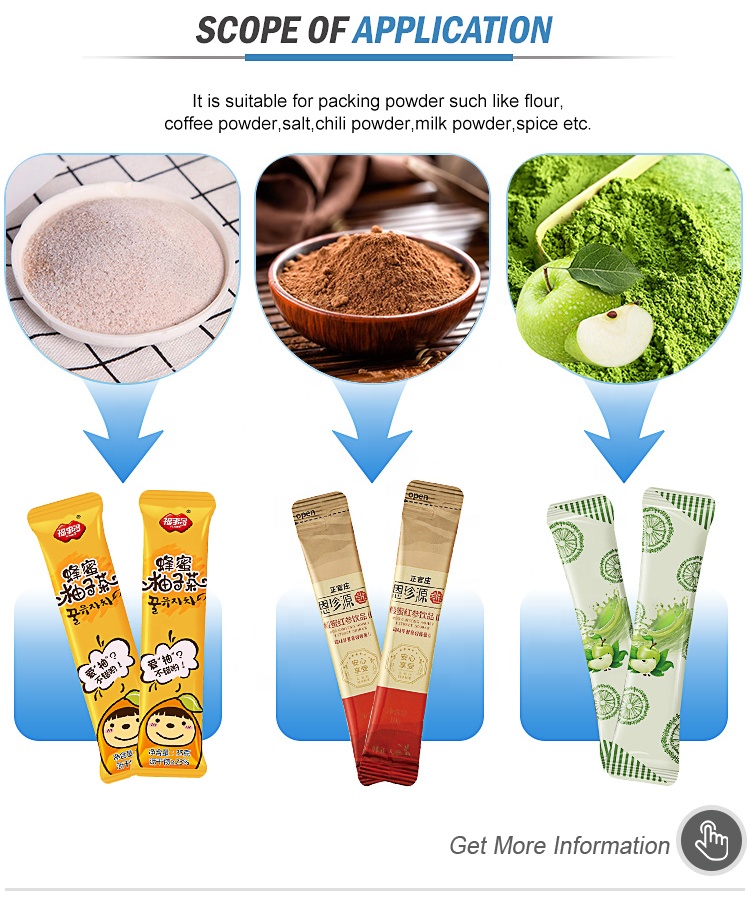 Automatic White Sugar Stick Bag Reciprocating Envasadora Vertical Filling Sealing Coffee Powder Strip Sachet Packaging Machine