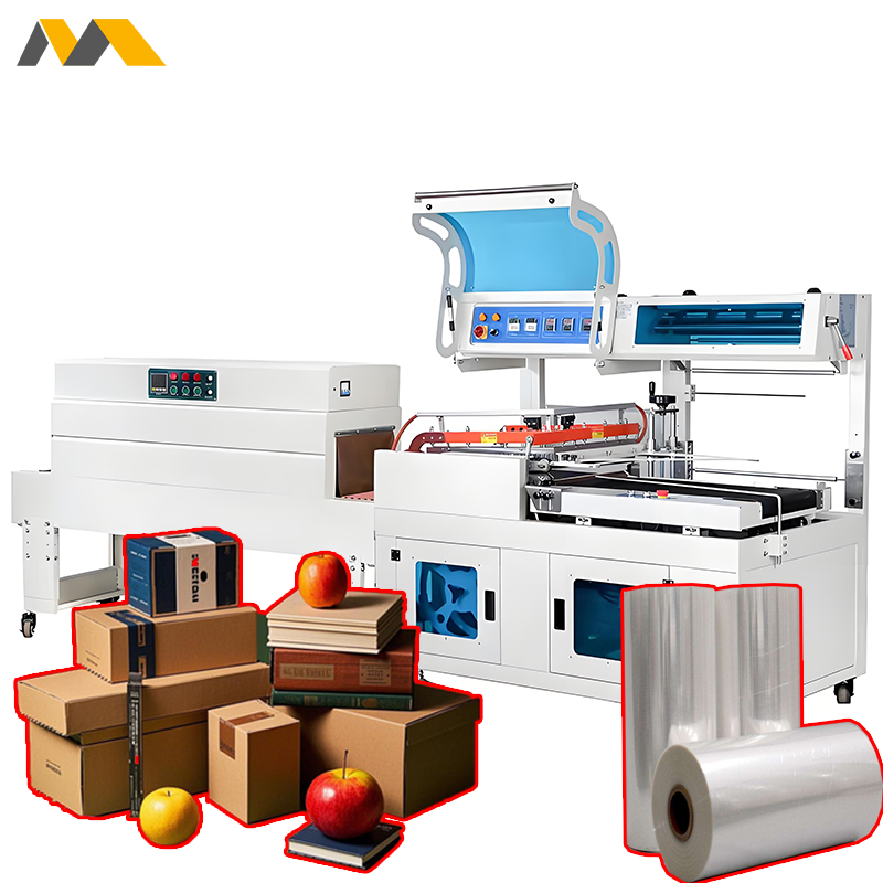 Shrink Wrap Packing Machine PE Film Automatic Box Book Pizza Film Packing Shrink Wrapping Machine