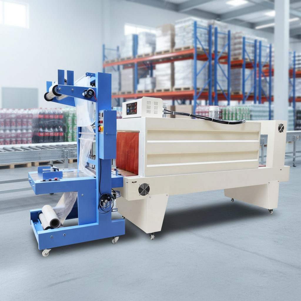 Auto PE Film Heat Oven Tunnel Water Bottles Cans Shrink Wrapping Sleeve Packaging Machine Shrink Wrap Packaging Machine