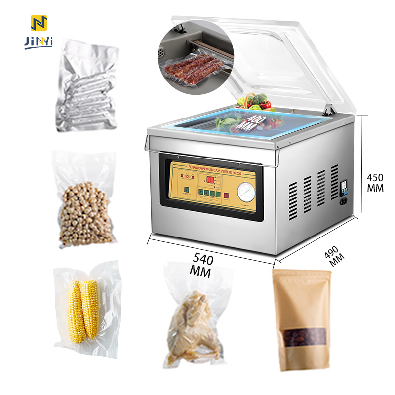 JINYI DZ-400/2F Portable Tabletop Vacuum Machine for Food Packaging Fresh Meat Packing Vaccum Machine Vacuum Sealer Machine