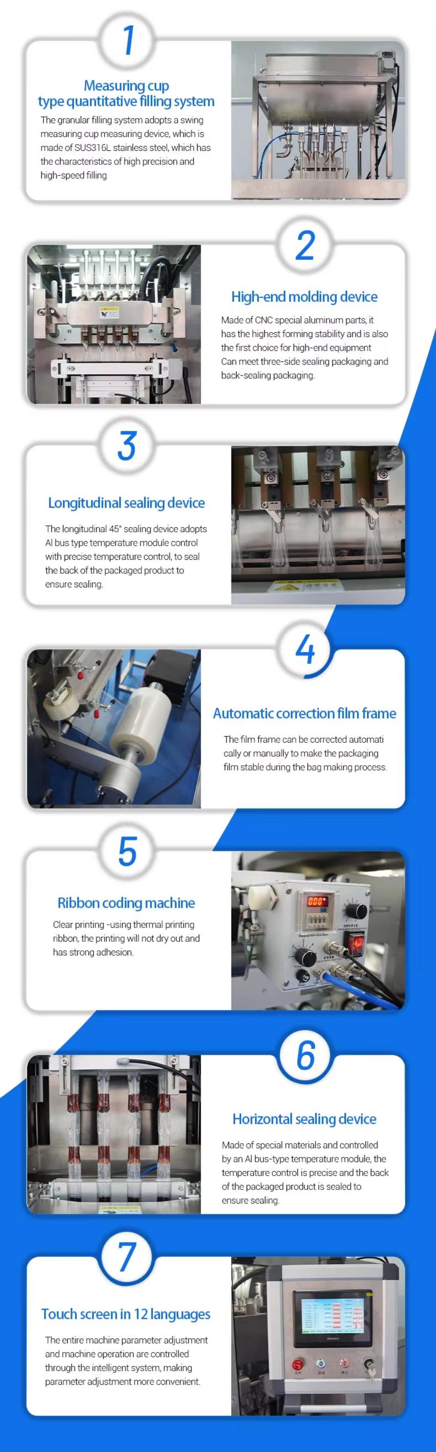 Automatic Vertical Form Fill Seal Multi Line Sachet Liquid Packaging Filling Machine Honey Stick Packing Machine