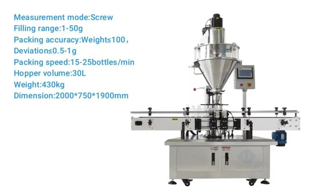 Fully Automatic Powder Capping/Labeling/Packing/Filling/Packaging Machine with Can and Jar for Milk and Spice Medicine and Chemical