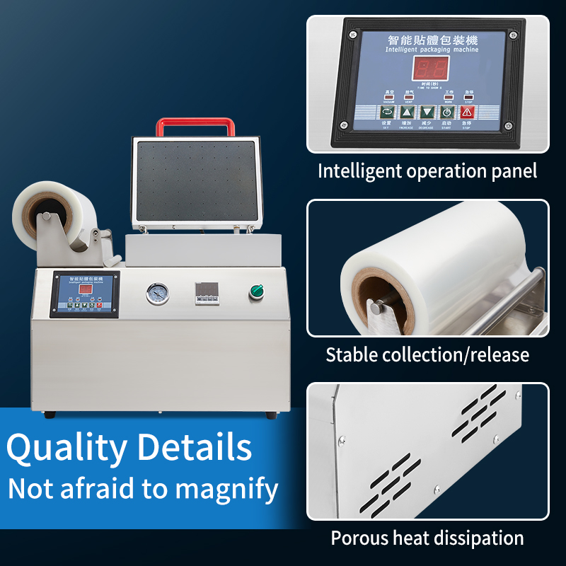 260 Small Size Food Meat Map Tray Sealer Vacuum Film Skin Thermoforming Packaging Machine