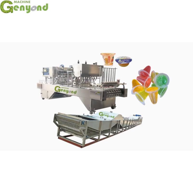 Automatic Cup Jelly Filling Sealing Machine Jelly Cup Production Line