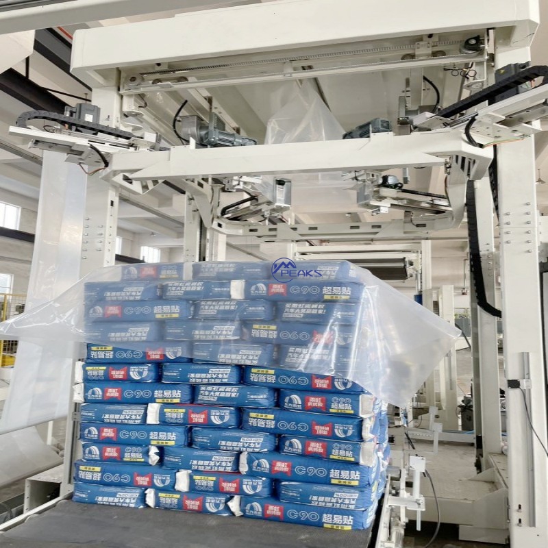 High Efficiency Fully Automatic Shrink Stretch Cold Stretch Hood Wrapping Packing Machine