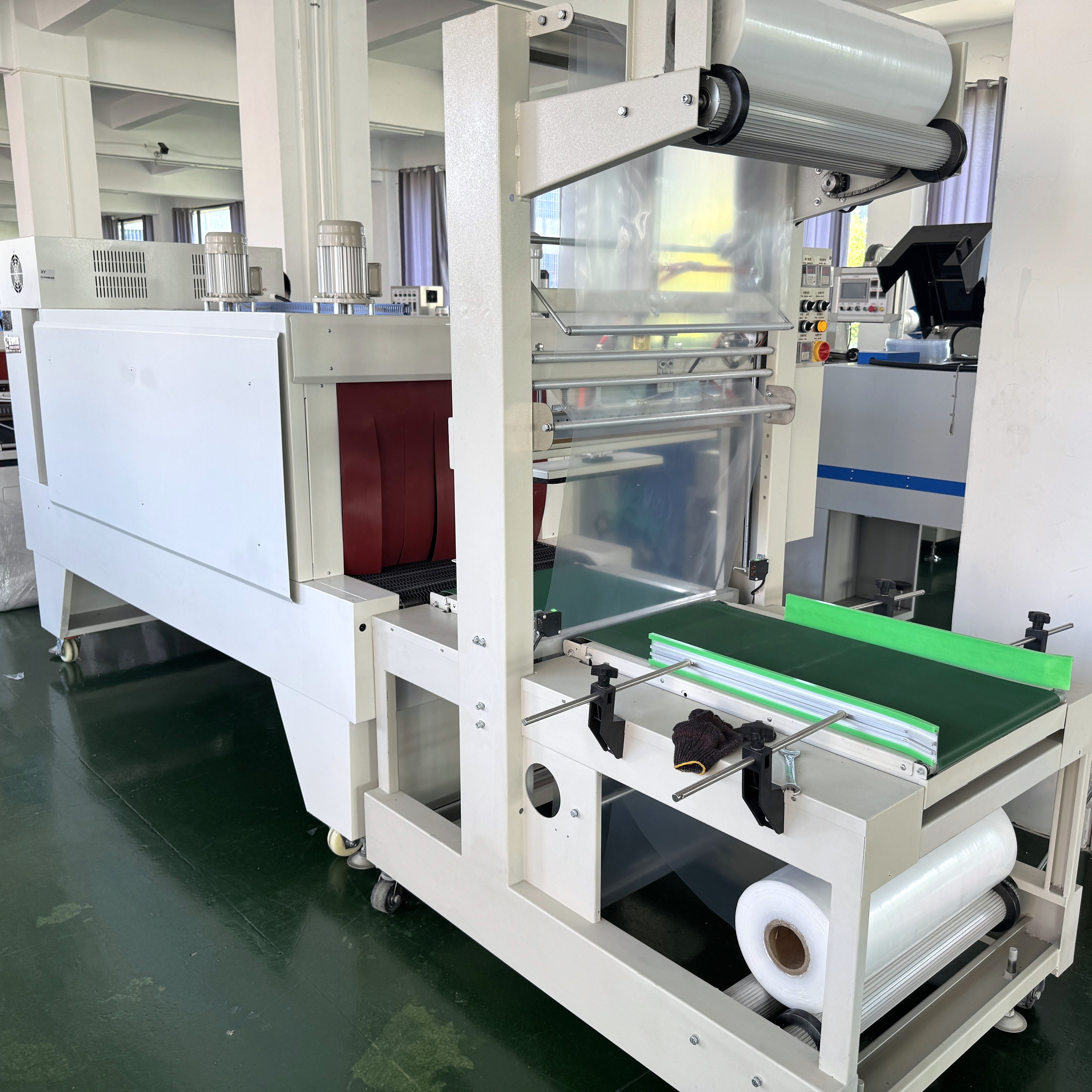 Automatic Sleeve Sealer Shrink Wrapping Machine PE Film Heat Tunnel for Bottle Can Packaging Line