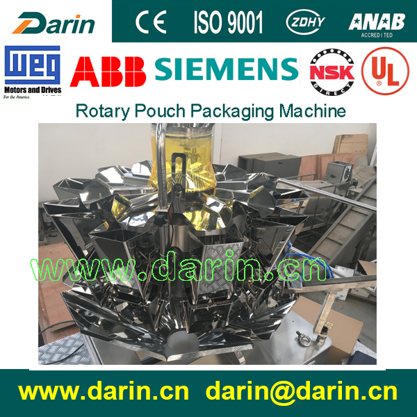 Rotary Pouch Packing Machine for Zipper With Stand-up Pouch